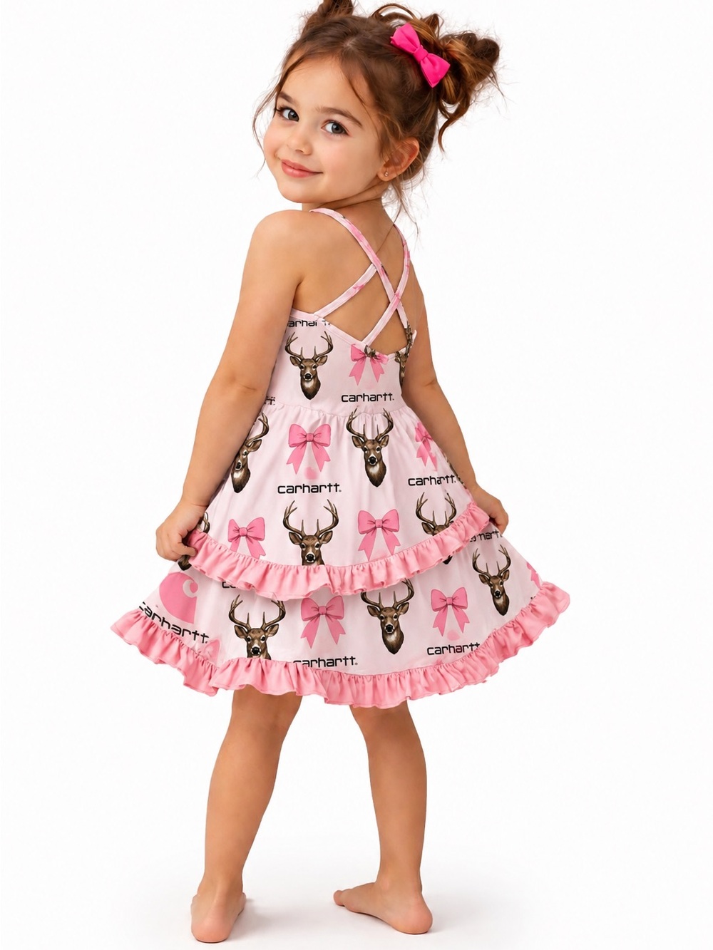 Carhartt Bamboo Tiger Lilly Ruffle Dress